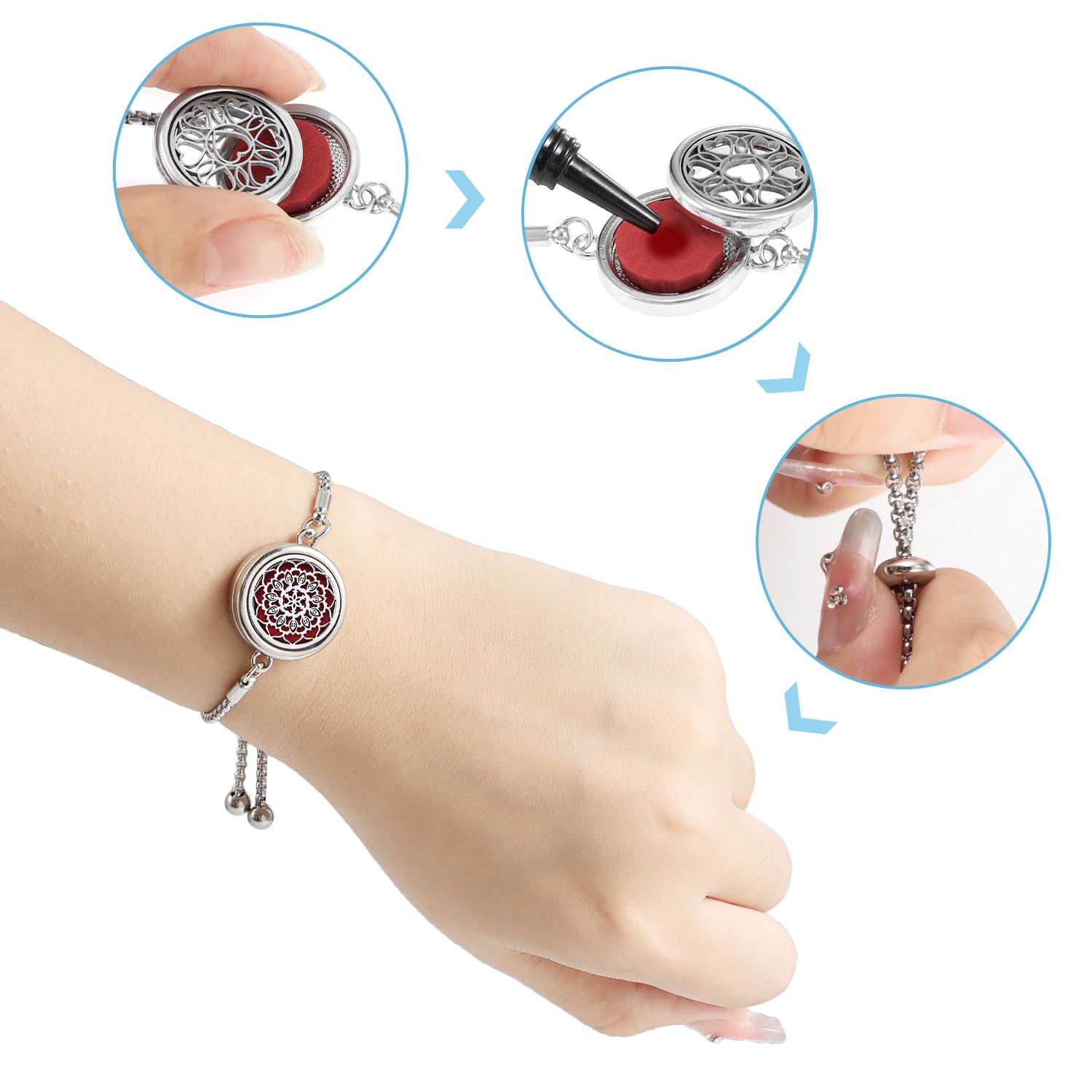 Gift-ready aroma diffuser bracelet for women