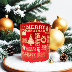 Gift idea: holiday candle in decorative jar