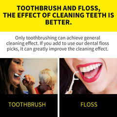 Gift mini toothpick box included with dental floss picks