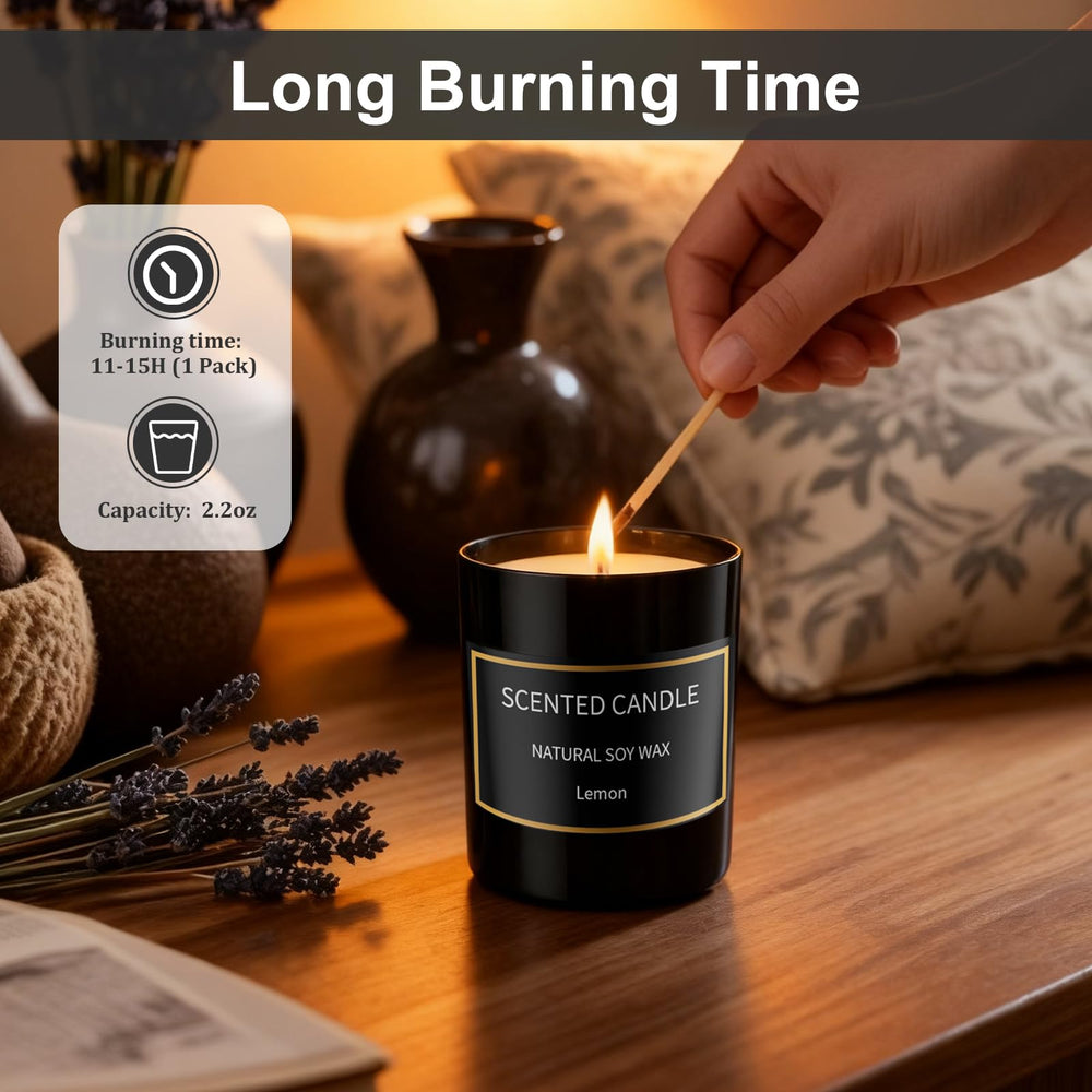 Gift-ready packaging for the 8-pack candle set