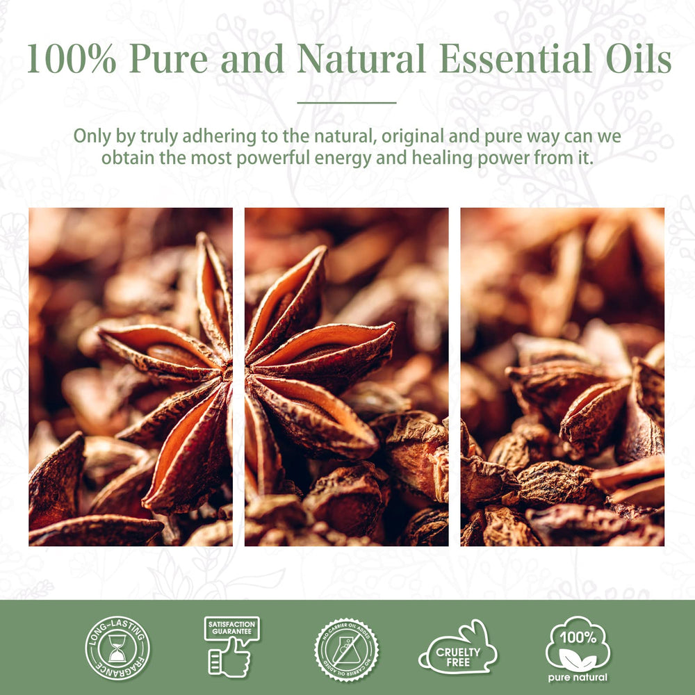 Elegant gift packaging for anise star essential oil