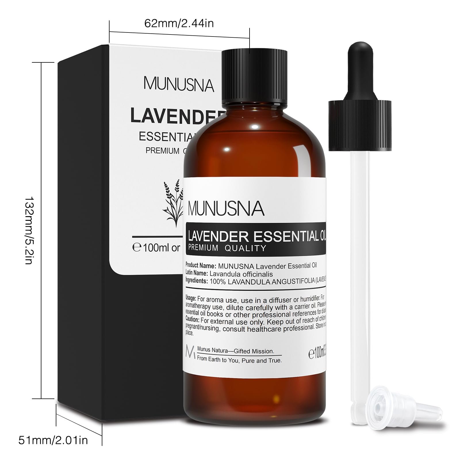 Gift-ready lavender oil packaging