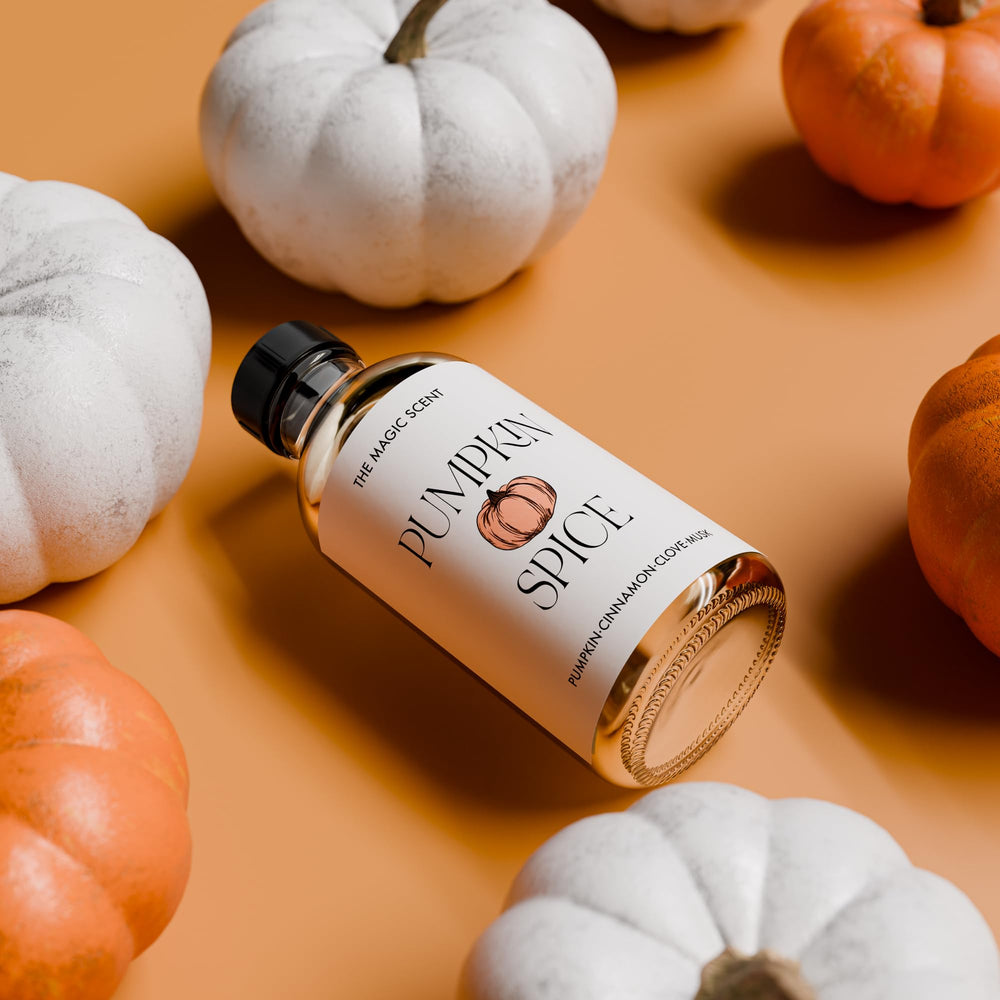 Gift-ready packaging for The Magic Scent Pumpkin Spice Diffuser Oil