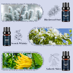 Elegant gift packaging for the fragrance oil set