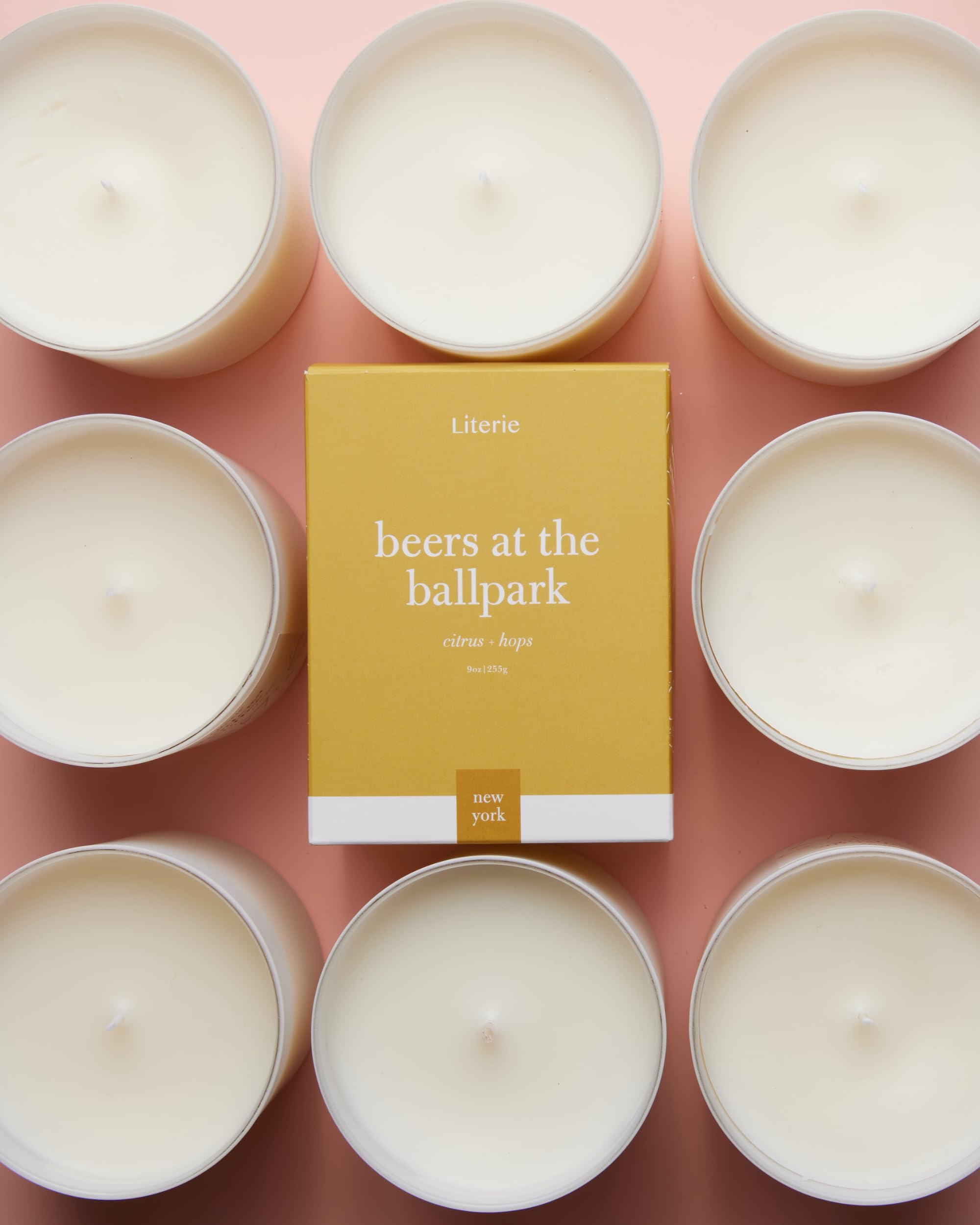 Gift-ready Beers at the Ballpark candle