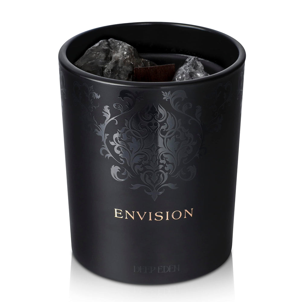 Gift-ready presentation of Black Orchid & Pine Moss candle
