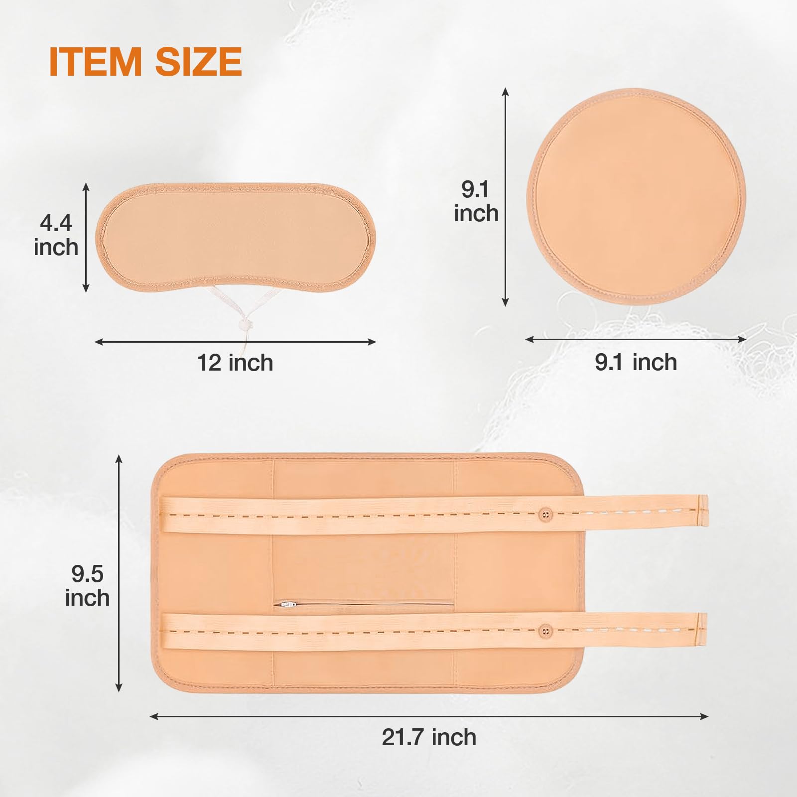 Gift-ready castor oil pack wrap set