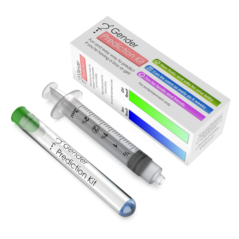 Gift-ready packaging for the gender prediction kit