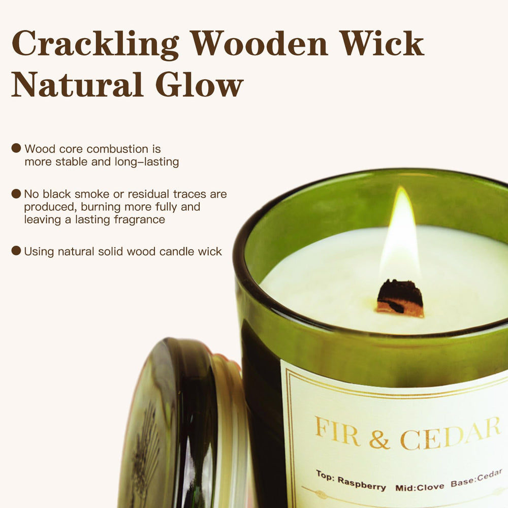 Gift-ready candle set packaging suitable for Christmas and holidays.