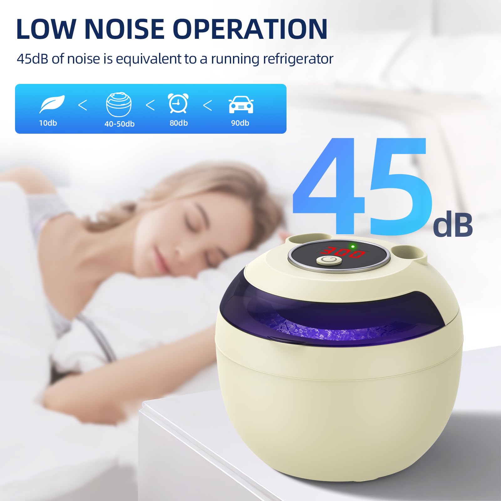 Gift-ready ultrasonic cleaner for seniors and adults