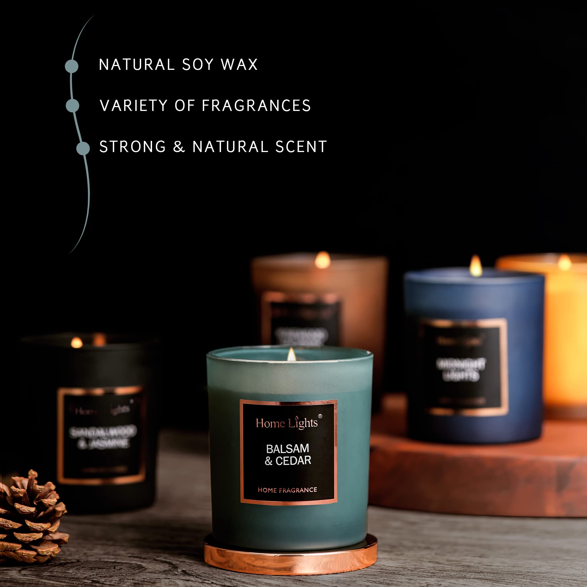 Gift-ready soy candle packaging and presentation