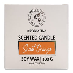 Gift-ready Scented Candle Sweet Orange with decorative wrap