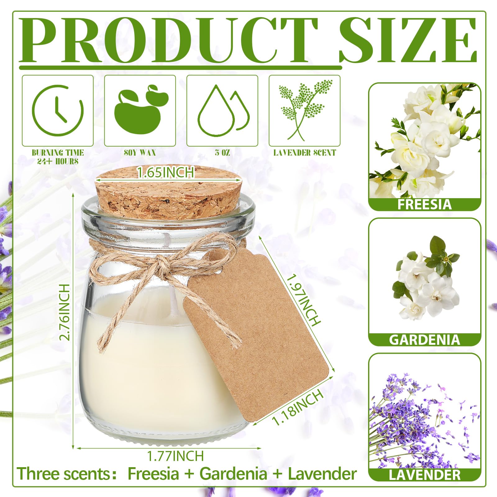 Gift-ready packaging for wedding candles