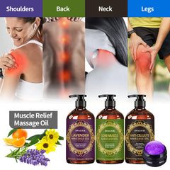 Upgraded gift set packaging for massage oil