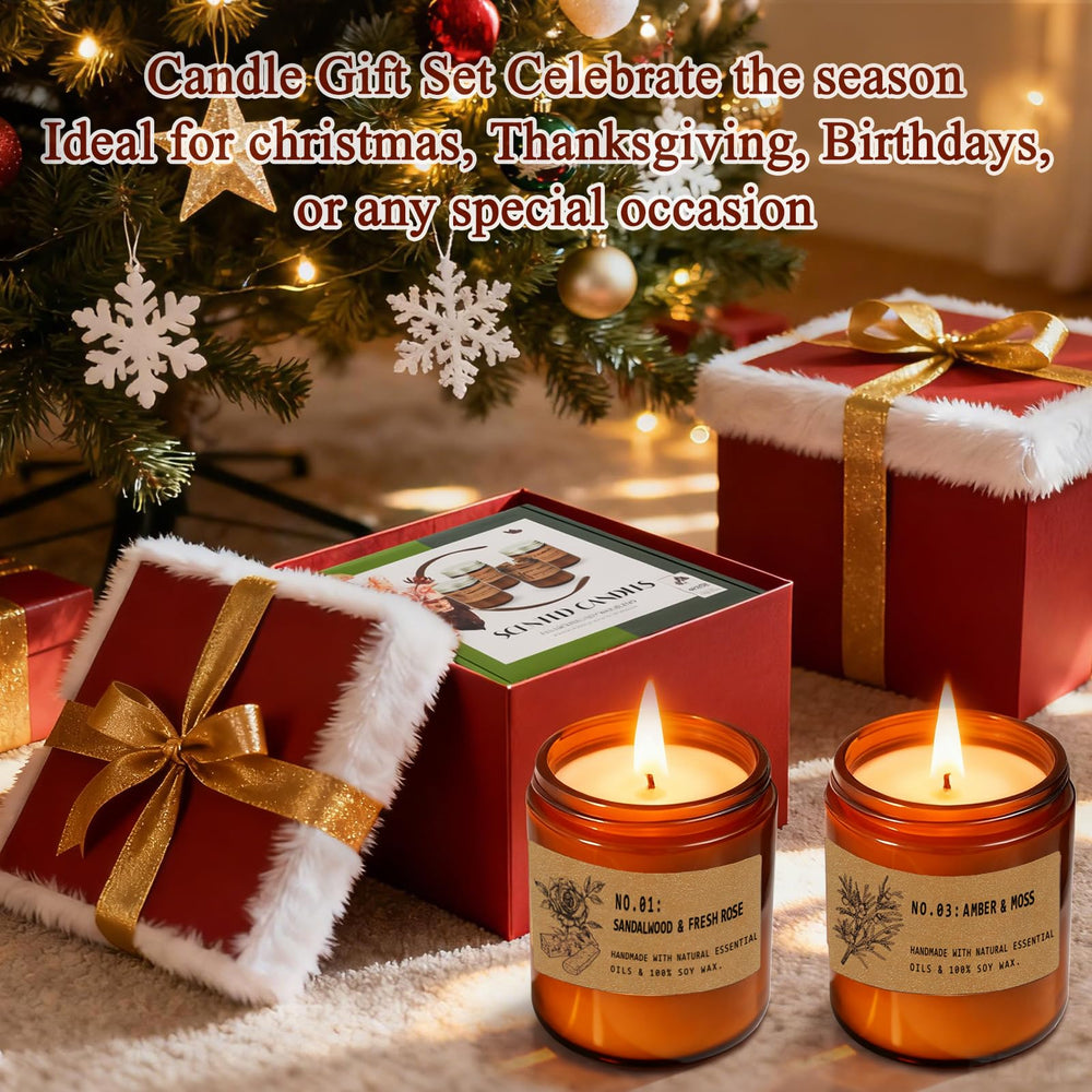 Gift packaging for the luxury candle gift set
