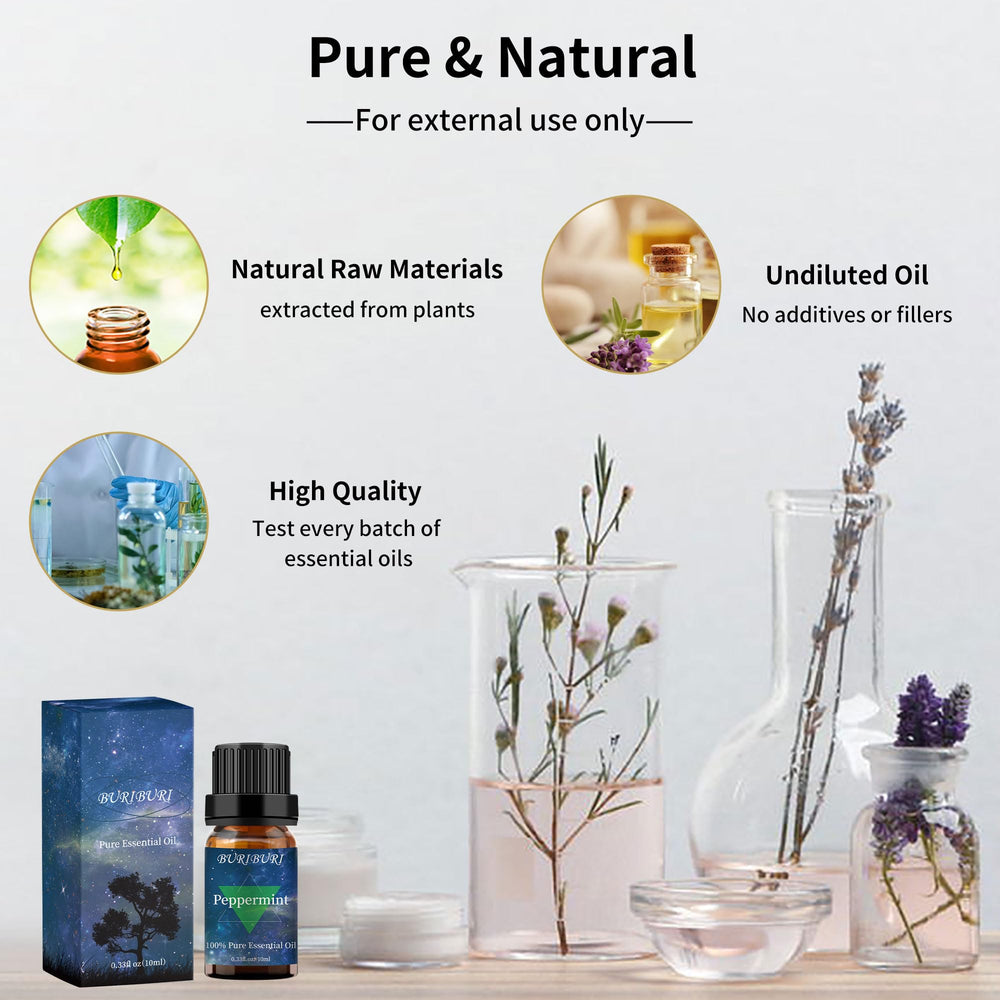 Gift box and packaging for essential oil set