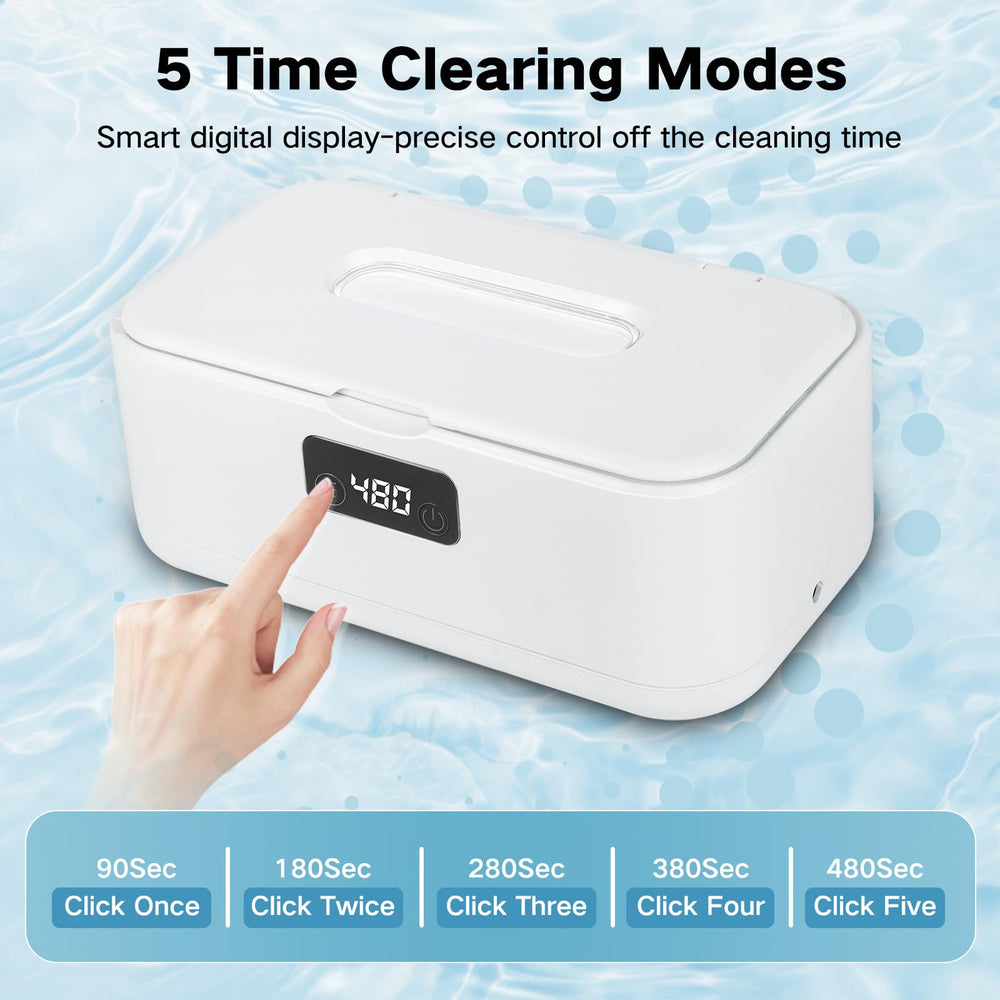 Gift-ready all-in-one ultrasonic cleaner box