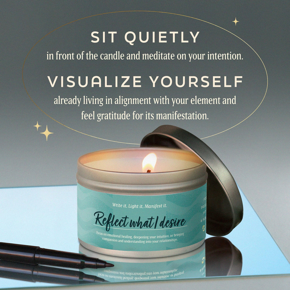 Gift set for women featuring astrology candle and crystals