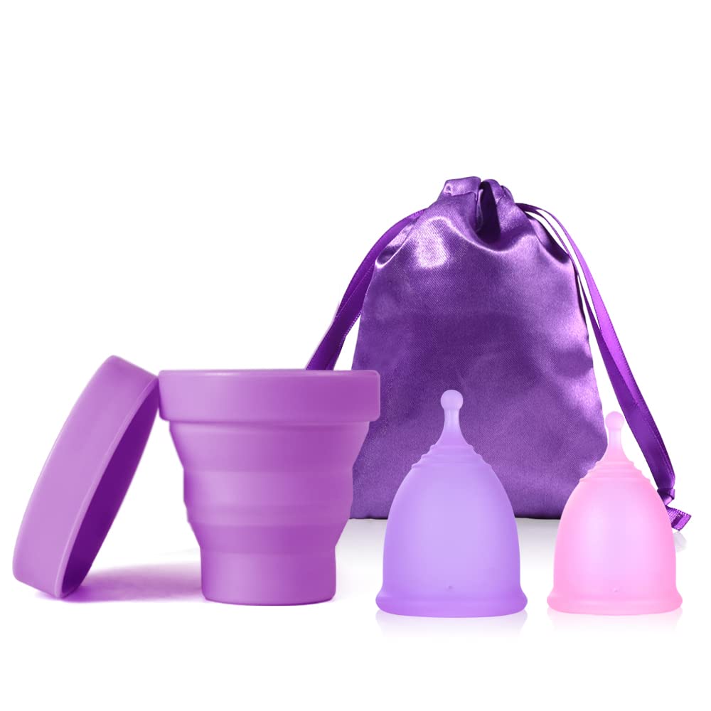 Ginalaia collapsible storage cup for travel-ready sterilization and on-the-go use