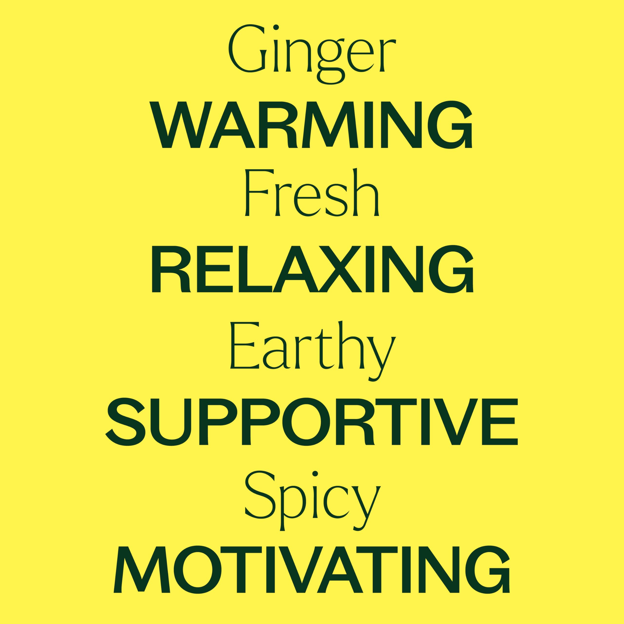 Aromatherapy setup featuring ginger essential oil