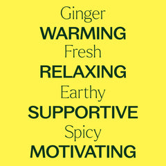 Aromatherapy setup featuring ginger essential oil
