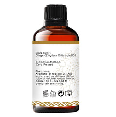Aromatherapy diffuser with ginger essential oil