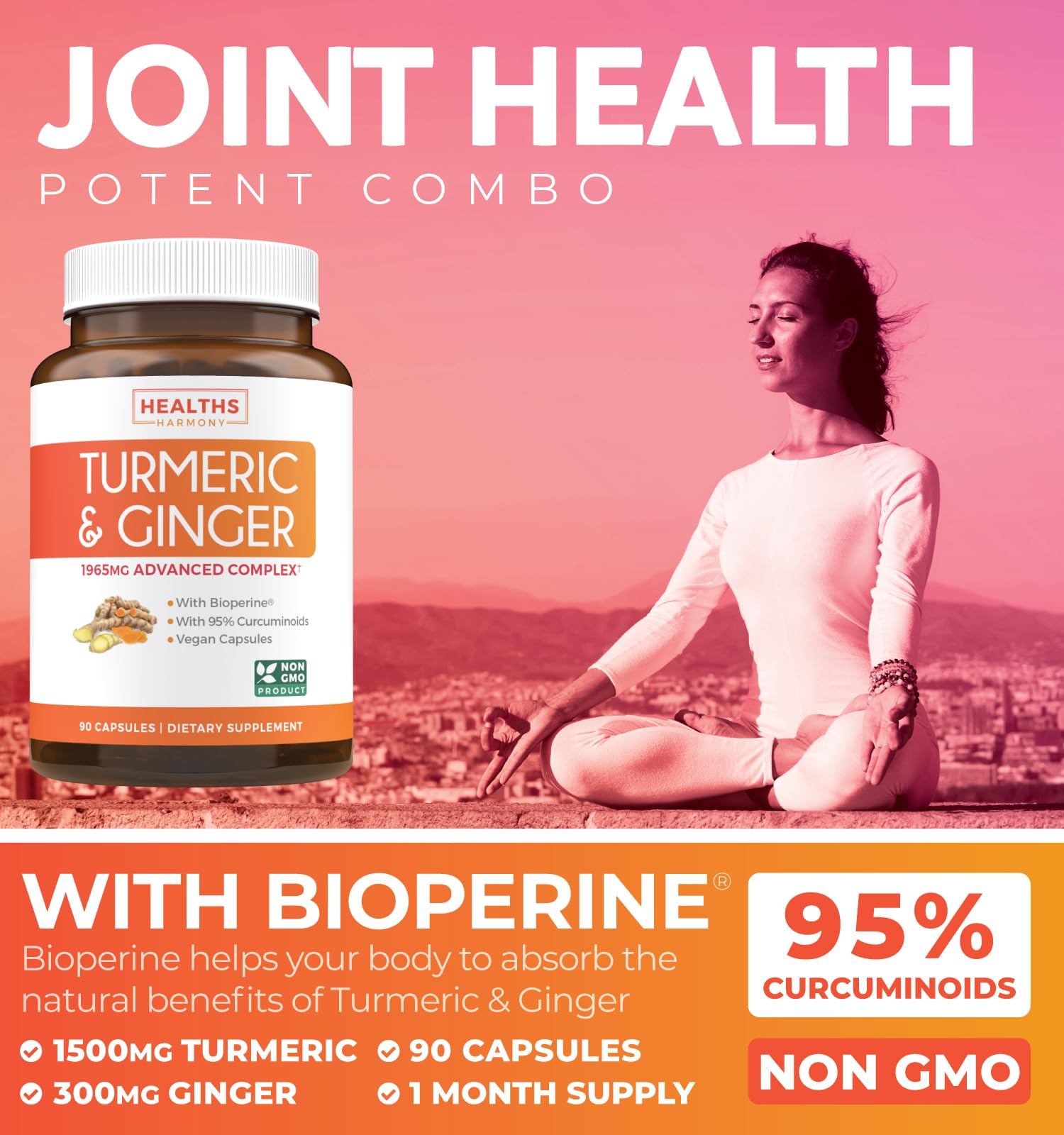 Ginger extract capsules for joint support