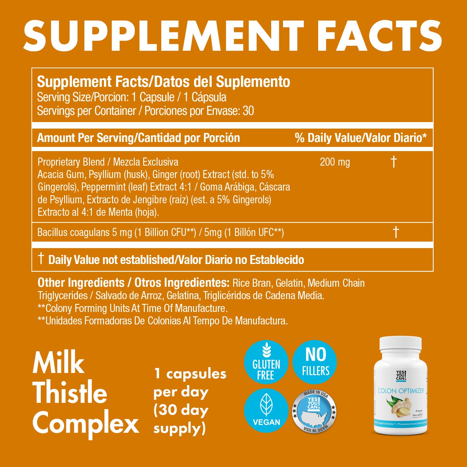 Ginger root extract used in the formula