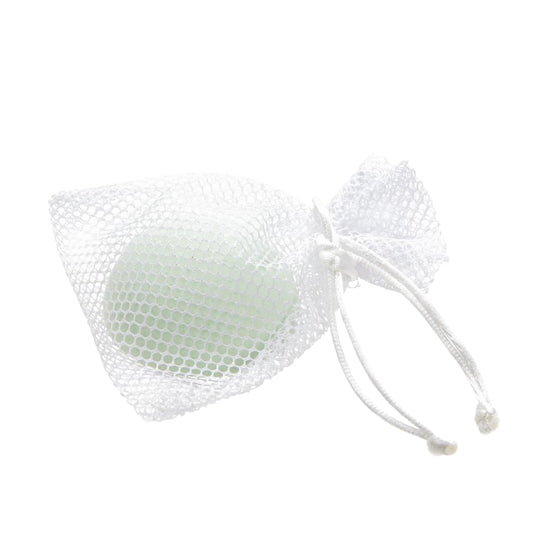 Ginger Lily Farms Botanicals Shower Blast Mesh Bag in white, 4 x 5.25 inches, 12-pack
