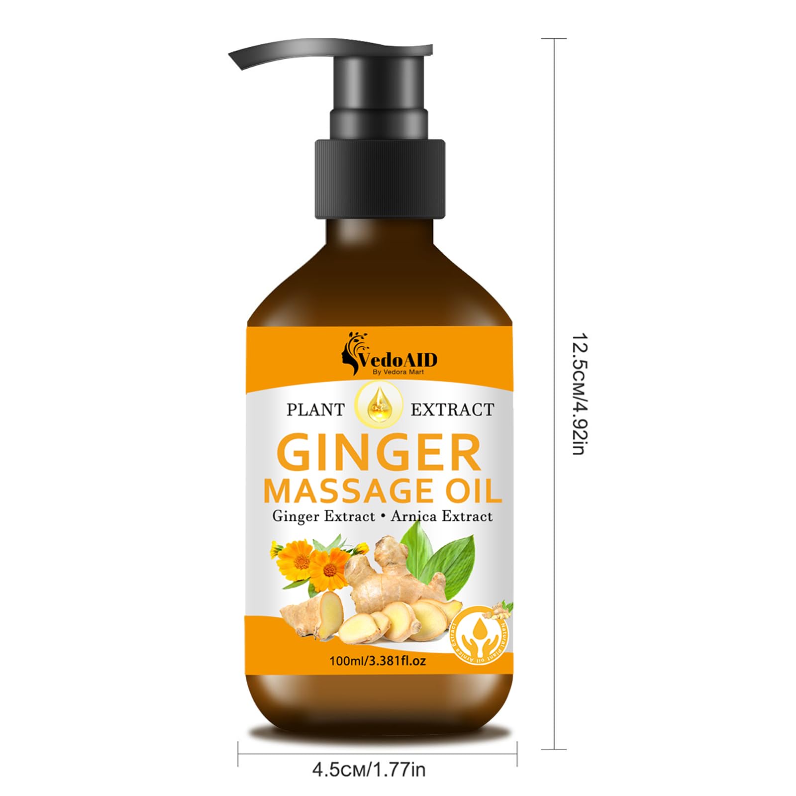 Relaxing spa setting featuring Ginger Massage Oil