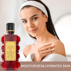 Hands warming massage oil for smooth glide