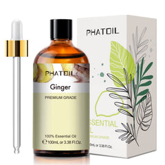PHATOIL Ginger Essential Oil 100ml bottle with dropper