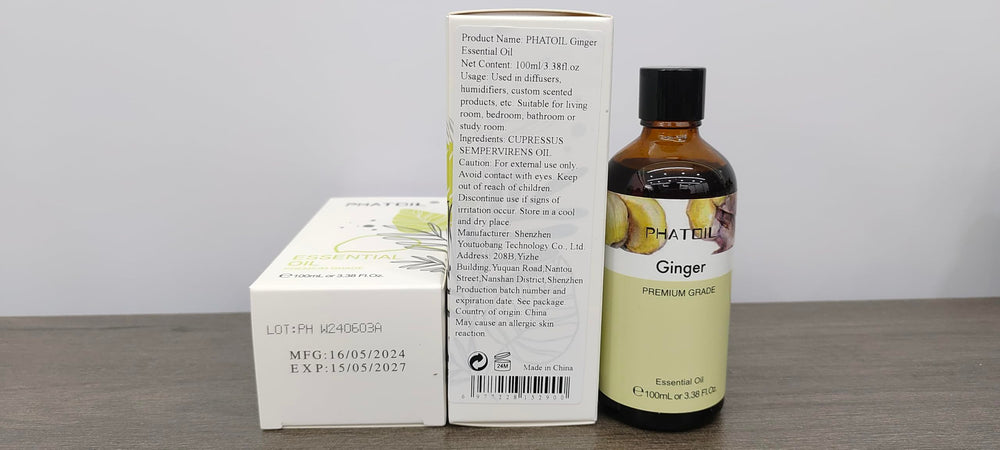 Premium quality Ginger essential oil for home and kitchen use