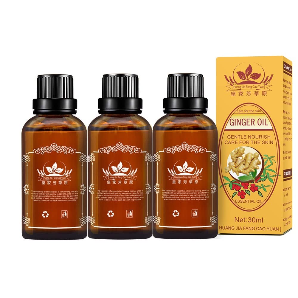 3-pack ginger oil bottles