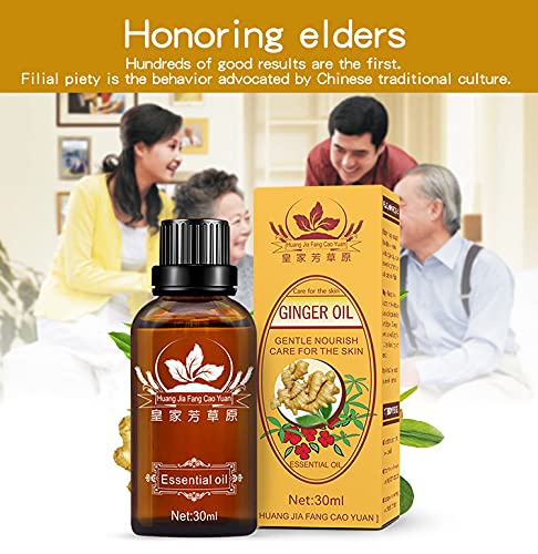 Massage oil bottle with pump