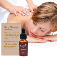 Ginger essential oil bottle with diffuser