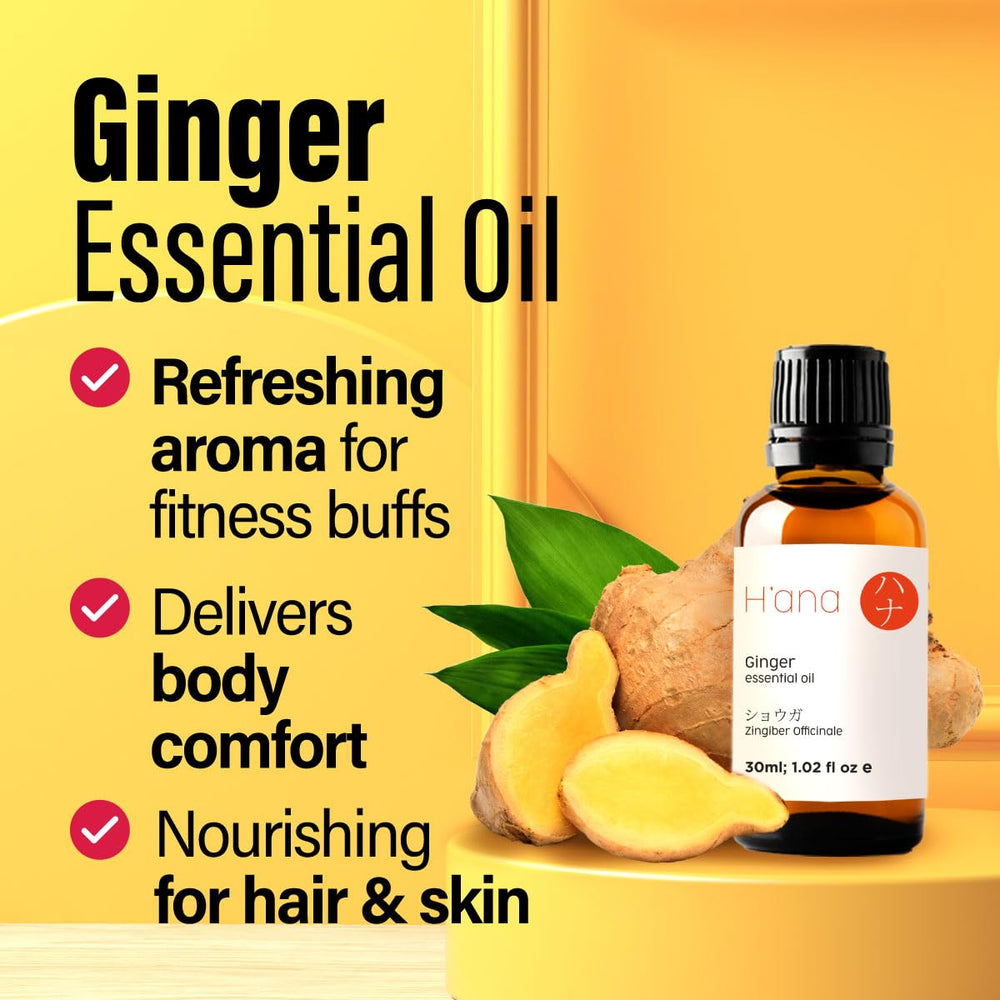Ginger oil for hair and skin care