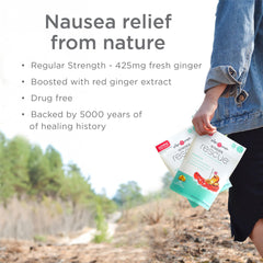 Box packaging for Ginger Rescue Digestive Wellness Lozenges