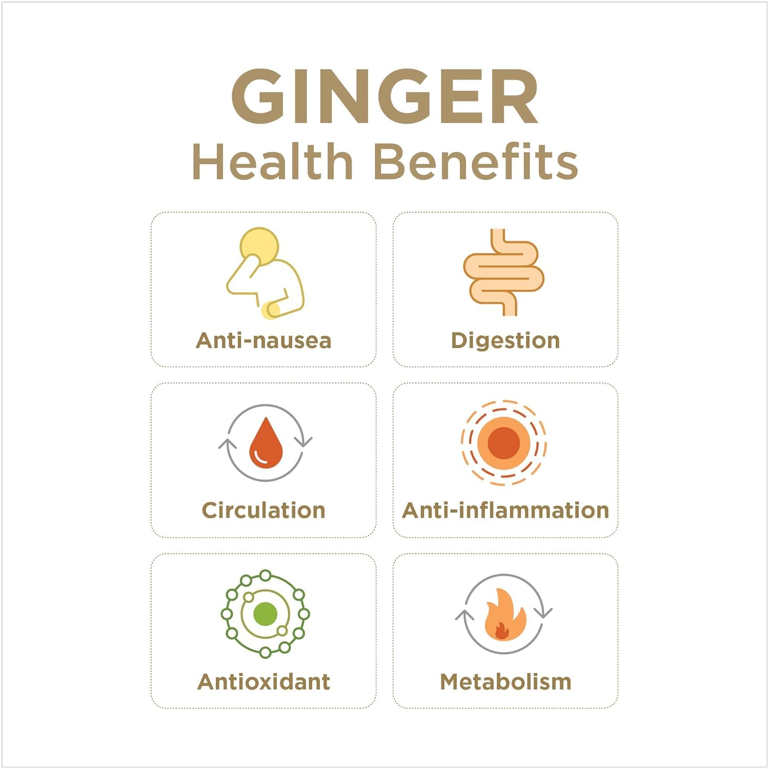 Ingredients panel for Ginger Rescue Chewable Tablets
