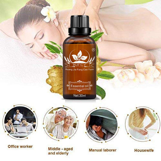 Three-pack display of Ginger Lymphatic Drainage Massage Oil (2 of 8)