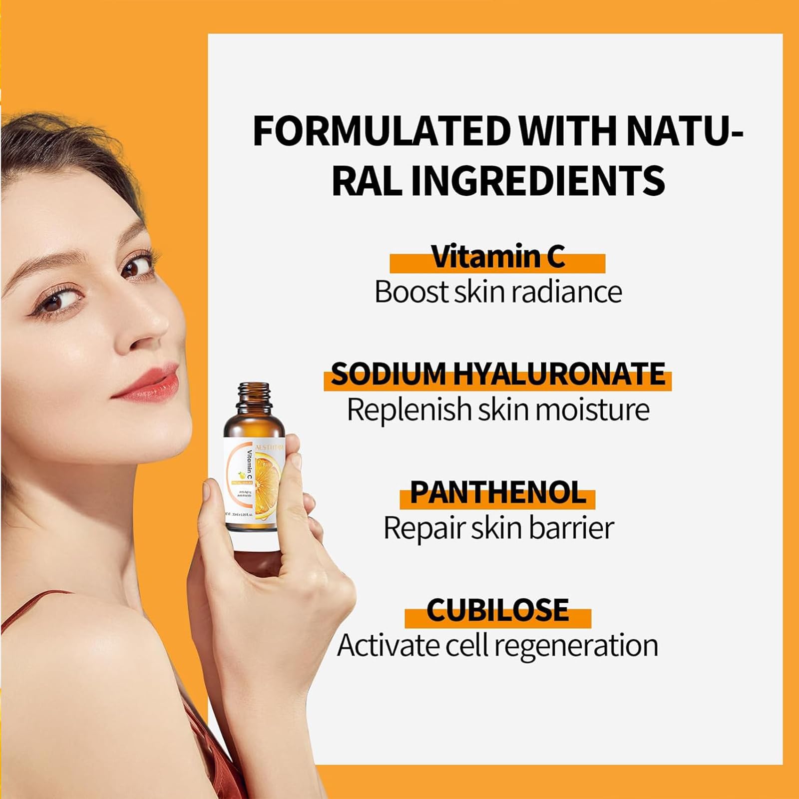 GINILOO serum on skin during application showing quick absorption