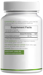 Ginkgo biloba leaves with capsules