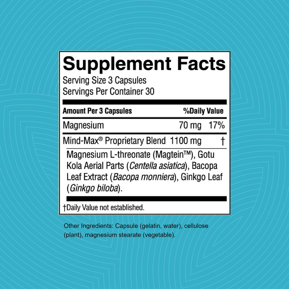 Ginkgo biloba leaf used in Mind-Max