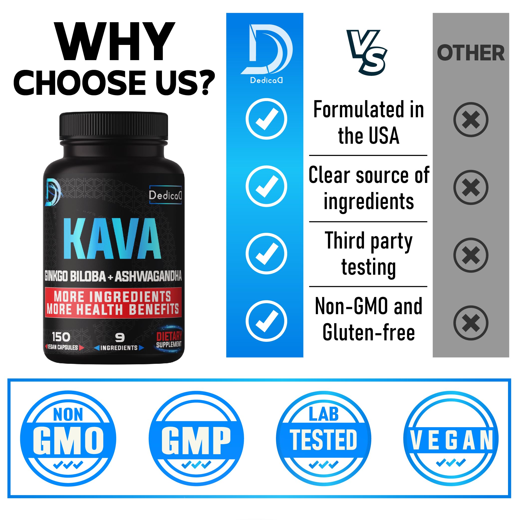 Ginkgo biloba leaf included in the blend
