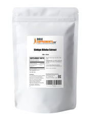 Ginkgo Biloba powder ingredients close-up