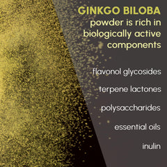 Ginkgo Biloba Powder brewed as tea