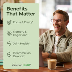 Ingredients label showing Ginkgo Biloba, Organic Turmeric and Black Pepper