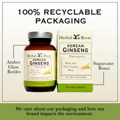 Ginseng capsules bottle highlighting purity and quality