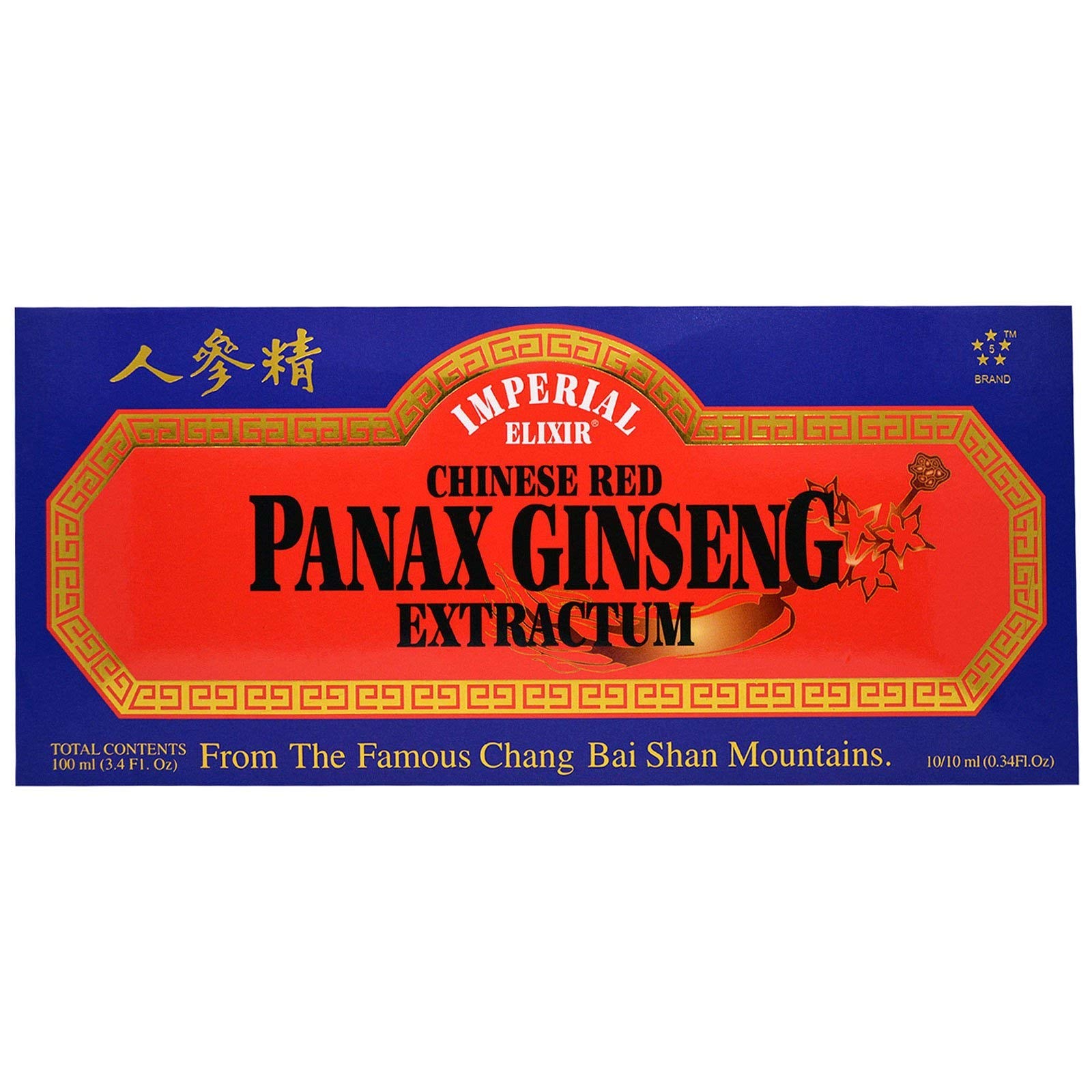 Imperial Elixir Chinese Red Panax Ginseng Extractum – 10 x 10 ml vials