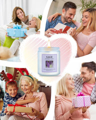 Gift-ready Sage candle set packaging